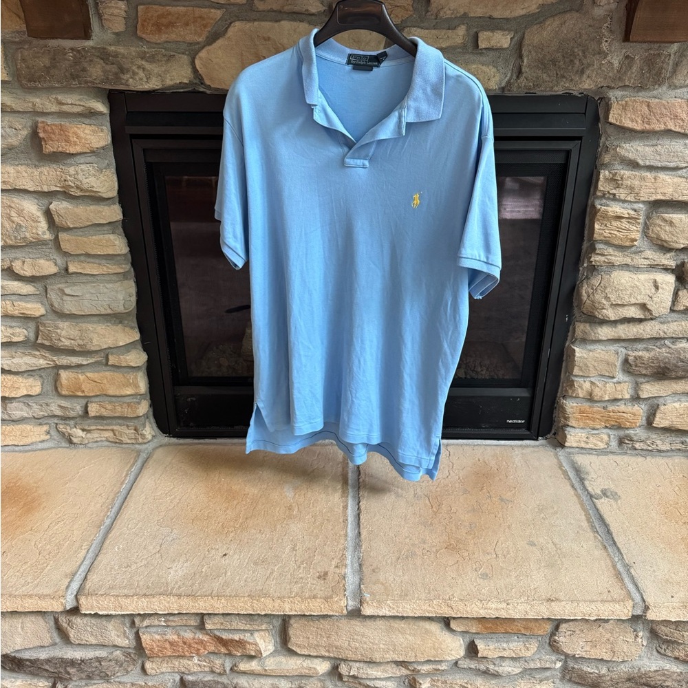 Ralph Lauren Men's Large Light Blue Polo Shirt